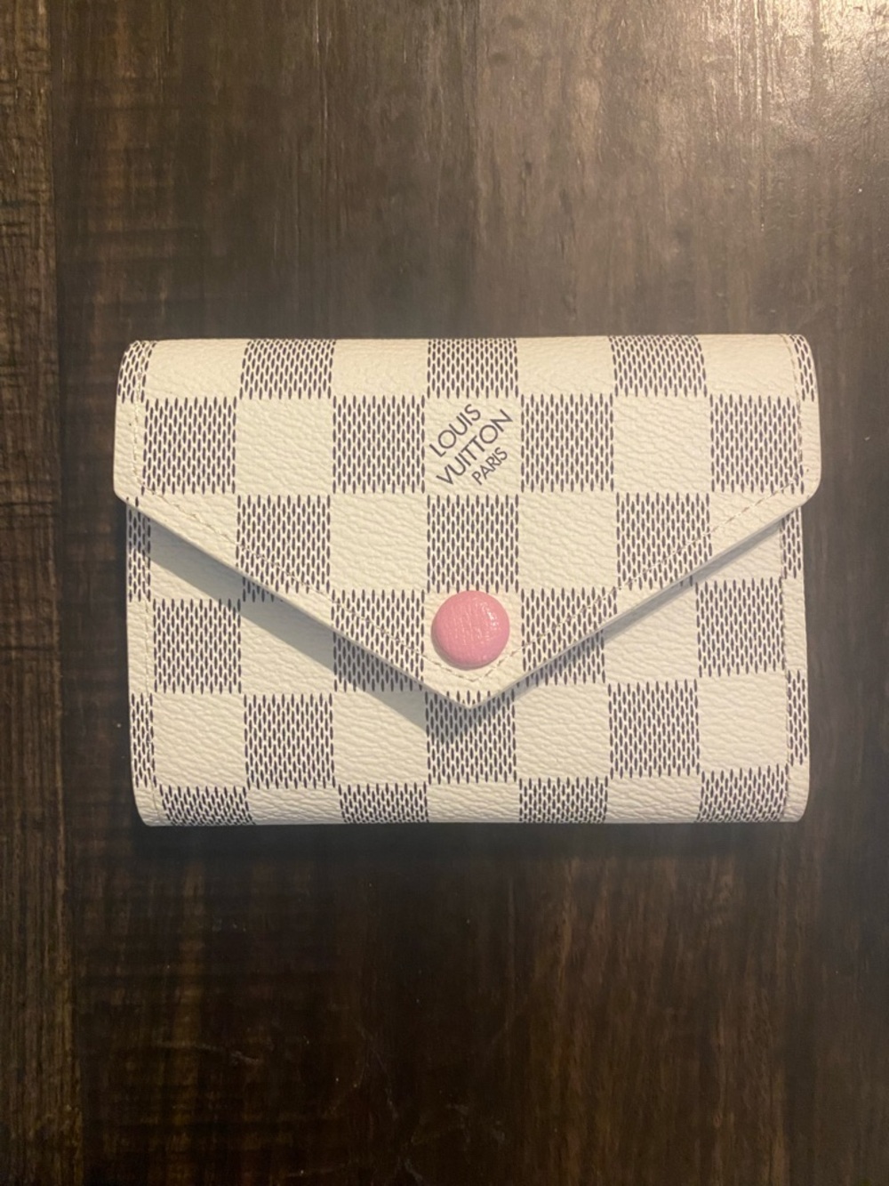 Louis Vuitton Victorine TriFold Wallet in Damier Azur Canvas